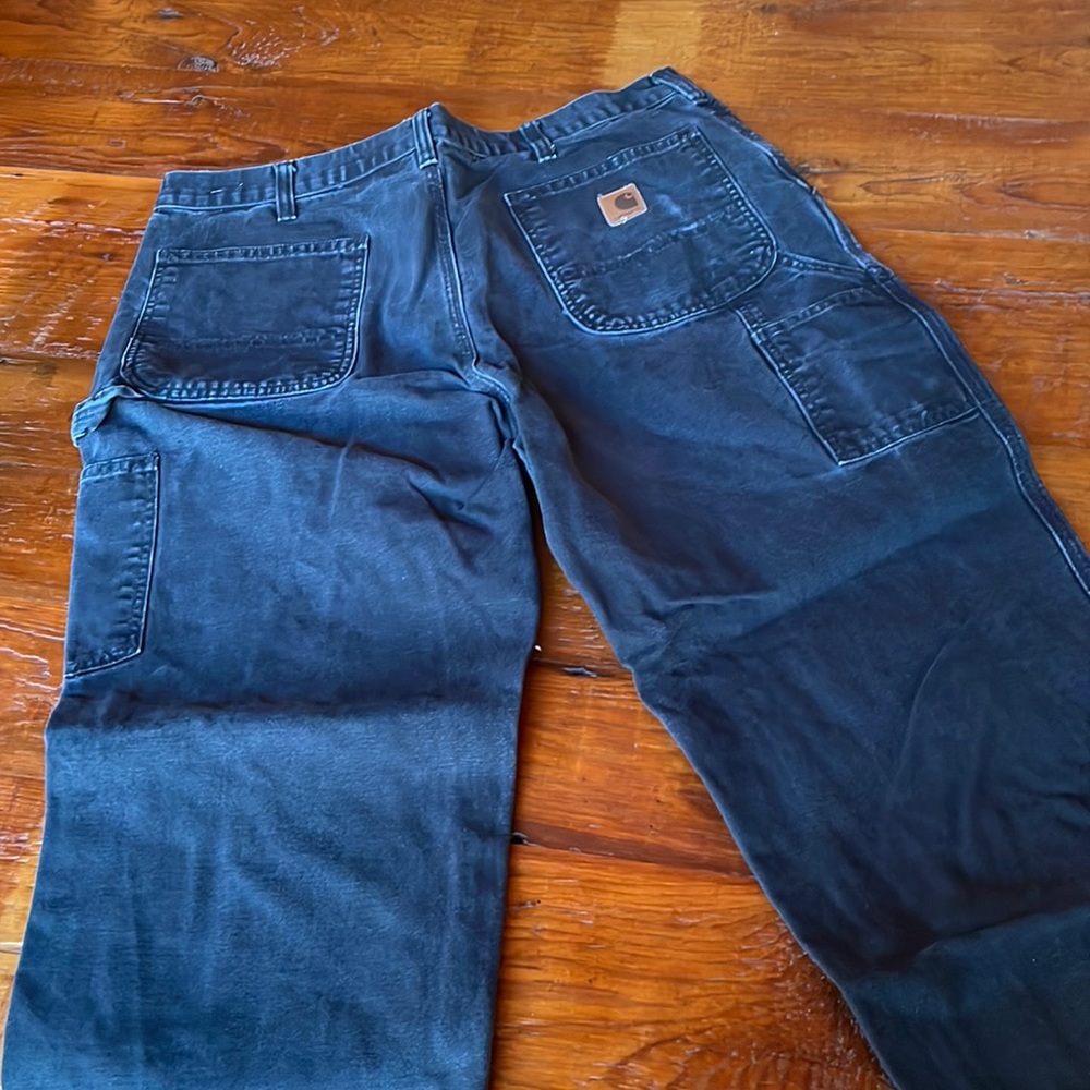 🔨 Carhartt B11 Washed Duck Work Loose Fit Pant 36x30 Black